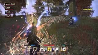 The Elder Scrolls Online:PvP epic fight, V14 sorcerer vs V14 templar