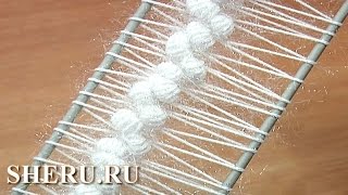 Hairpin Puff Stitch Lace Урок 21 Вязание лент на вилке