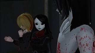 [MMD] Dumb [Jeff The Killer, Jane Everlasting and Katrin Saifuku]