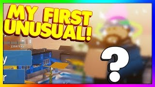 GETTING MY FIRST ARSENAL UNUSUAL! (Roblox Arsenal)