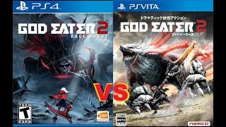 God Eater 2 vs God Eater 2 Rage Burst - PSP vs PS4/PC Graphics Comparison
