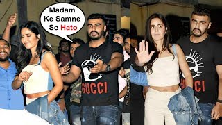 Arjun Kapoor Like A Protective Friend Escorts Katrina Kaif To Car As They Get Mobbed