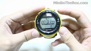 Waterproof Solar Powered Watch  From MiNiInTheBox