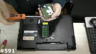 Неполная разборка ноутбука Samsung RC530. Замена HDD, ODD и т.д