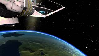 KSP Cinematics - Deorbiting spaceplane