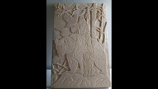 Панно "Стражи лесов уральских" - резьба по дереву, DIY