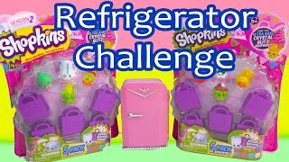 Shopkins Season 2 REFRIGERATOR CHALLENGE 5 Packs Blind Bag Basket Review Opening Cookieswirlc