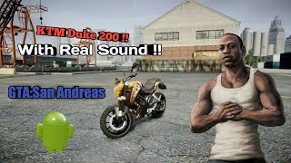 Ktm Duke 200 Gta Sa Android (with real sound)|Raj Gaming & Tech Tips