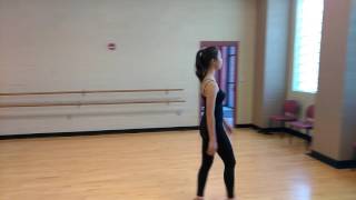 Chinese model learning how to walk and pose