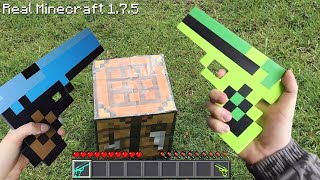 MINECRAFT IN REAL LIFE  - REALISTIC MINECRAFT IRL / Animations game vs real life Eng Sub Eng Sub