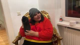 Talking about buying shoes for wide calves and big feet