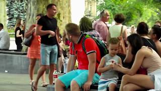 Бумбокс -  Белые обои,черная посуда (Вахтерам), Одесса, барабанщик / Street Drummer, Odessa, Ukraine