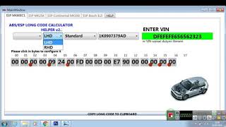 VW ABS ESP Long Code Calculator Helper MK60EC1