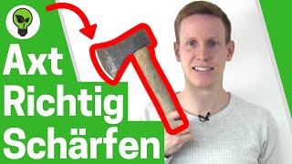 Axt Schärfen ✅ ULTIMATIVE ANLEITUNG: Wie Beil & Fiskars Spaltaxt mit Winkelschleifer Schleifen???