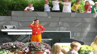 Rose, A Bangladeshi girl dancing in Jaakonpaivat festival