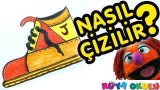 Ayakkabı Nasıl Çizilir? - Bot - Çocuklar İçin Resim Çizme - RÜYA OKULU