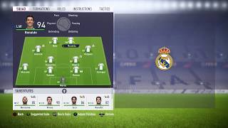 Fifa 18 Real Madrid best player instructions, formation and tactics 4-2-2-2!