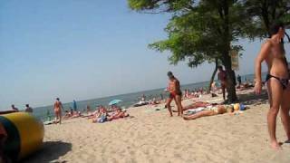 Детский  пляж в Очакове 18 августа 2008 г., 12:06:14