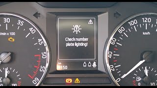 Skoda Octavia 3 - LED license plate bulb coding - kodiranje za uporabo LED osvetlitve tablice