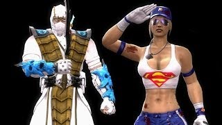 Mortal Kombat Komplete ICE Scorpion & Super Girl Tag Team Ladder