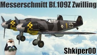 World of Warplanes, Самолет Messerschmitt Bf 109Z Zwilling (Часть 1)_(720p)