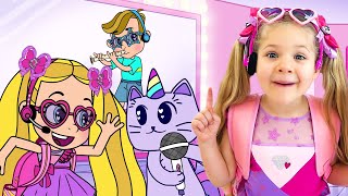 Diana Dan Roma Membuat Lagu Anak Untuk Anak Kucing