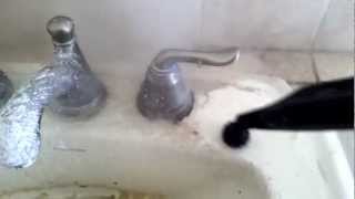 Steam Cleaning a sink