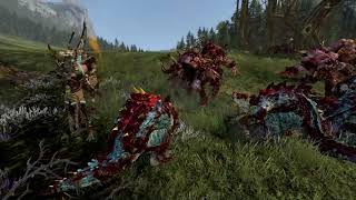 ?Kroxigors Ushabti Treekin Trolls VS ?Rat Ogres Crypt Horrors Chaos Spawn and Fimir Warriors|TW:WH2
