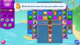 Candy Crush Saga 4208 Hard Level First Try Gold Level