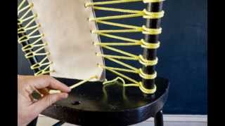 Make it Modern: DIY Rope & Leather Chair Transformation
