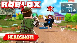JOGUEI O NOVO FREE FIRE DO ROBLOX!! CONSEGUI SOBREVIVER ?