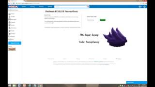 [EXPIRED] ROBLOX PROMOCODES 2016 (75K Super Swoop)