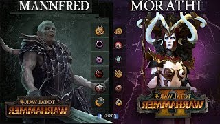 ? Морати VS Манфред ?Эпичная и Красивая битва из сетевой кампании. Total War Warhammer-2 ракурс-2