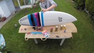 Painting Polyester Surfboard - ...lost VooDoo Child