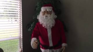 Walmart 2016 Gemmy life size dancing Santa