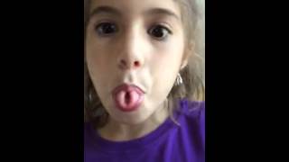 Evie blows snot