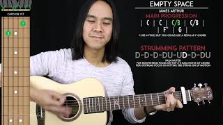 Empty Space Guitar Cover Acoustic - James Arthur  ? |Tabs + Chords|