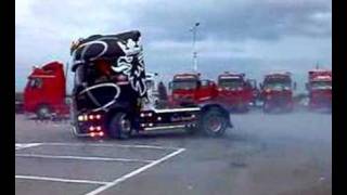 burnout scania power