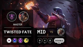 Twisted Fate Mid vs Zed - KR Master Patch 9.12