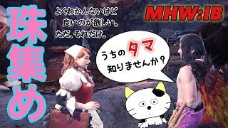 【MHW:IB】うちのタマ知りませんか？#1【みんなで珠集め】