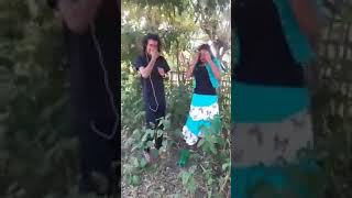 Girl going toilet in public