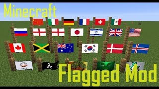 Флаги в майнкрафт обзор модов (Flagged mod)