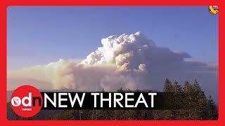 Timelapse of New FIRE threatening World's Largest Tree