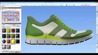 ICad3D+ Design - 3D Shoe Design software (casual/sport sample)