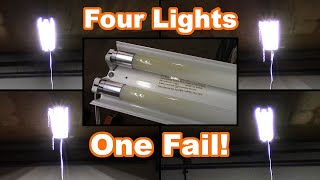 Walmart Great Value LED T8/T12 FAIL in Four Light Comparison