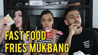 FAST FOOD FRIES MUKBANG (Taco Bell, McDonalds & More) ft. REACT Cast