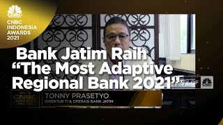 Bank Jatim Raih “The Most Adaptive Regional Bank 2021”