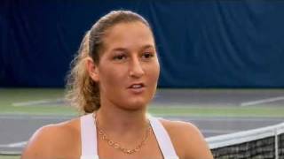 Caroline Wozniacki interviewed by Shahar Peer