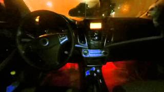 Диодная красная подсветка ног в красном SsangYong Korando/Actyon C210