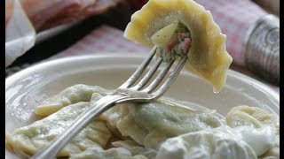 Юлия Высоцкая — Вареники с картофелем, беконом и укропом